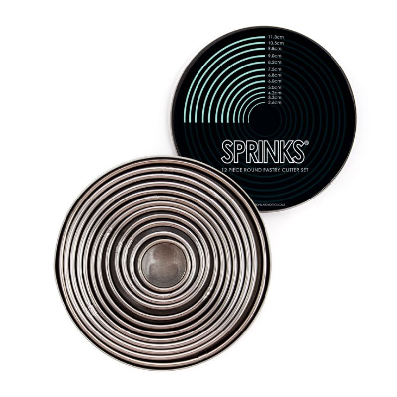sprinks cookie pastry round cutter set