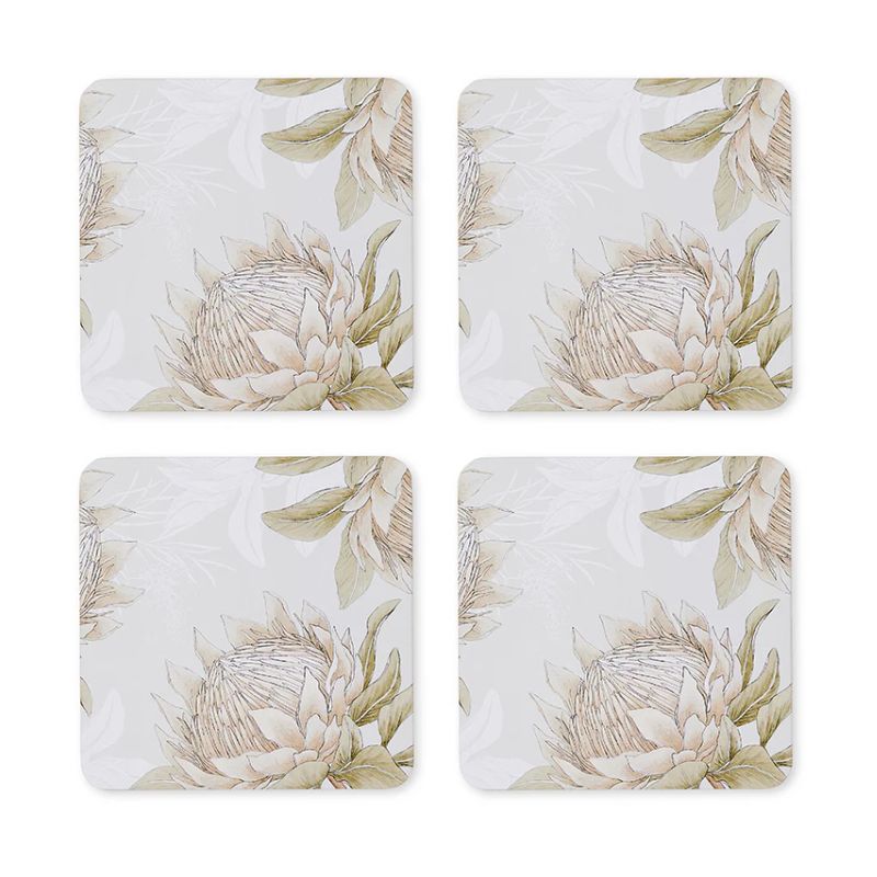 king protea coaster set 4