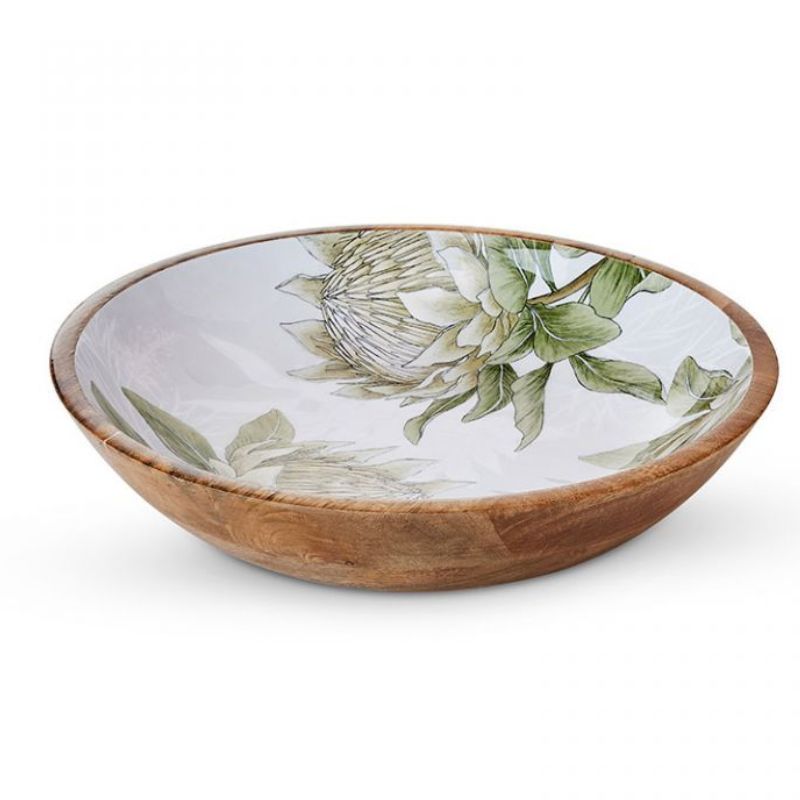 king protea mango wood salad bowl
