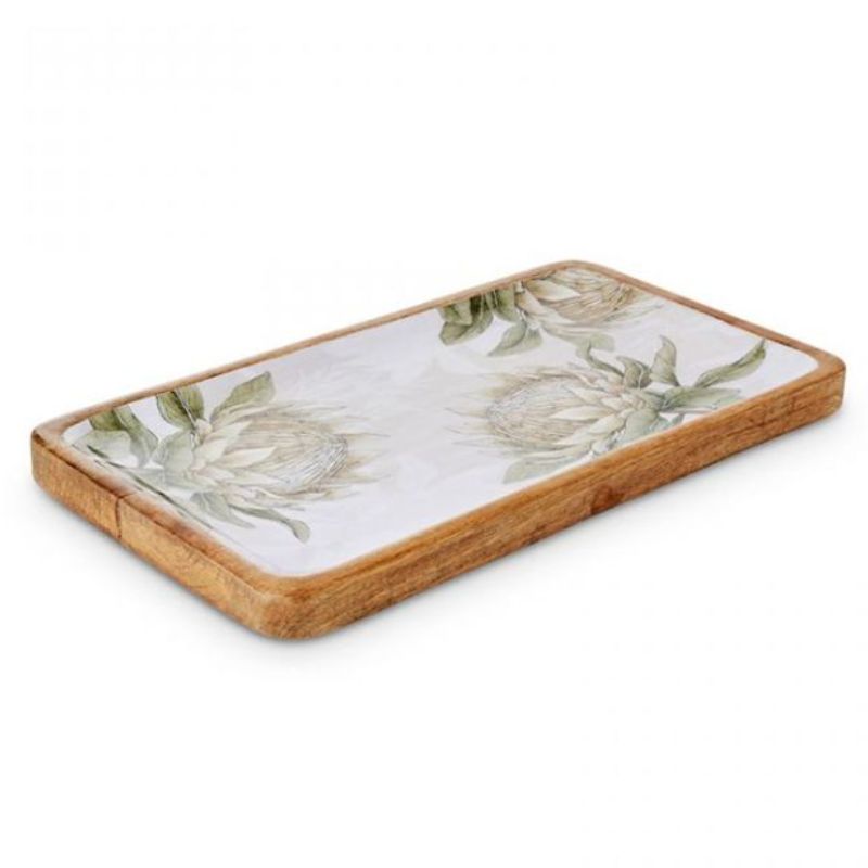 king protea range mango wood rectangle platter