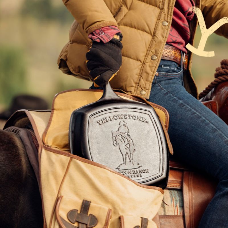 lodge cast iron grill pan cowboy lifestyle image