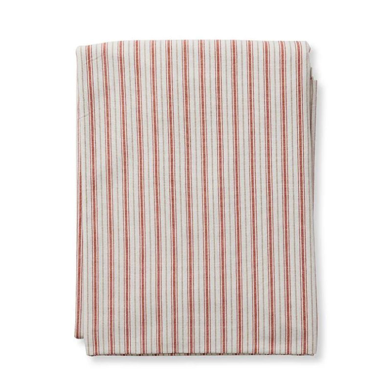tablecloth carol red stripe
