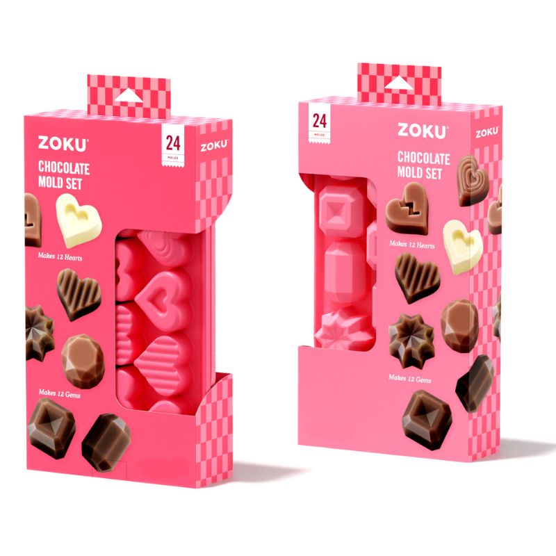 zoku chocolate heart and gem mould