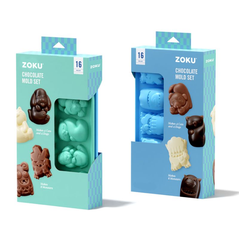 zoku chocolate mould cat dog monster