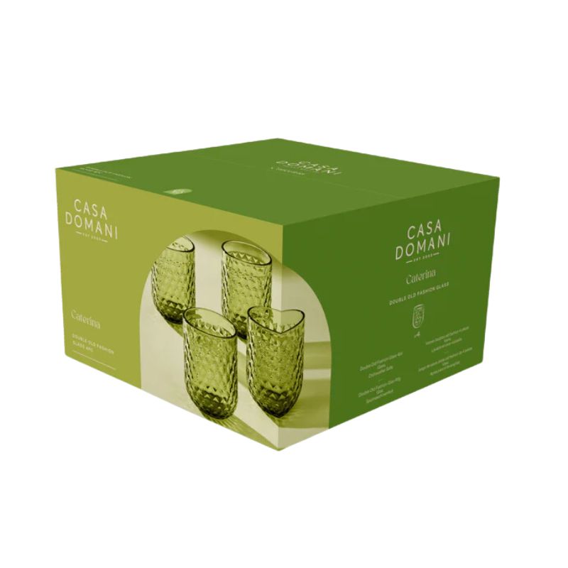 casa domani green caterina tumbler highball boxing