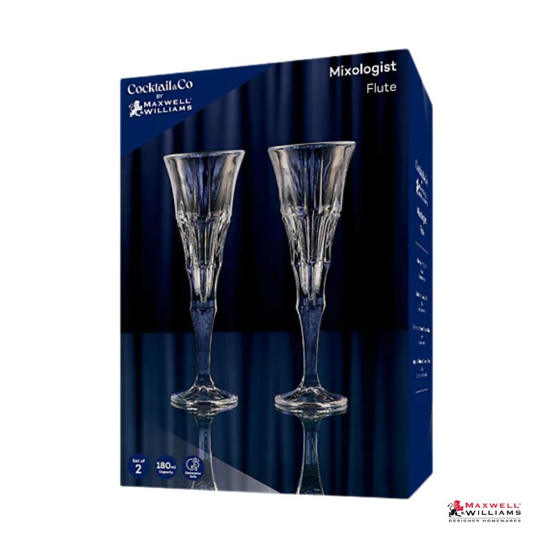 cocktail and co mixologist champagne flute linear boxing