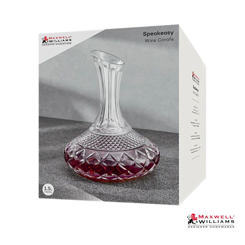 maxwell williams speakeasy wine carafe decanter packaging