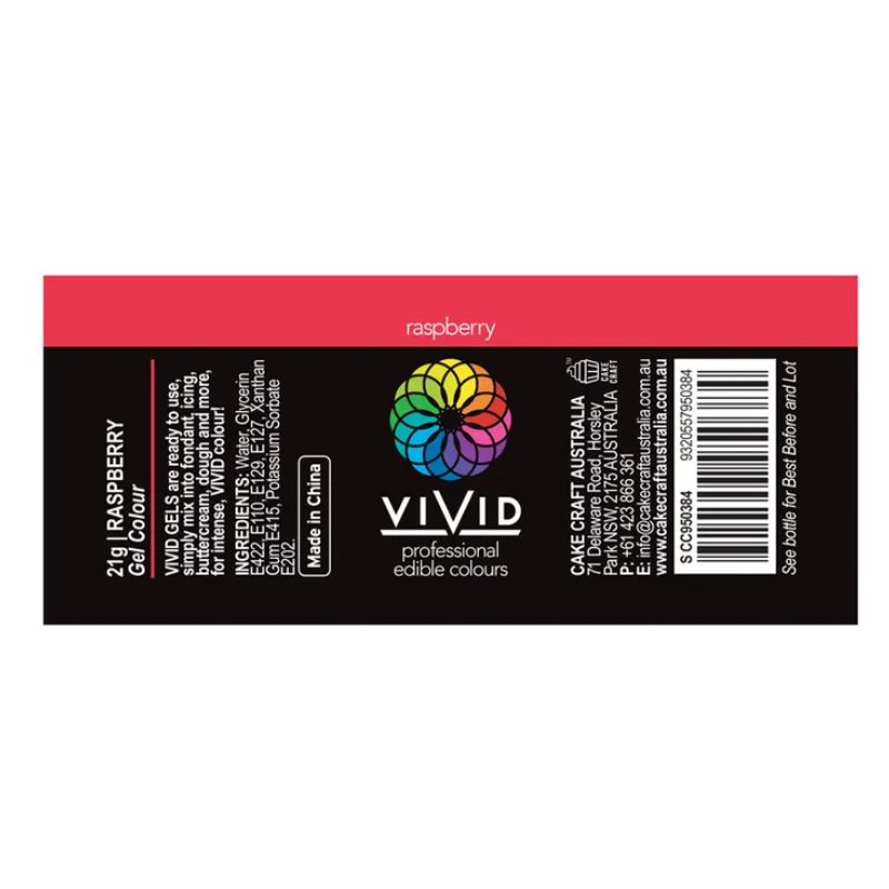 vivid colour gel raspberry info