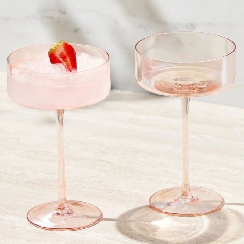 maxwell williams glamour coupe glass lifestyle image coral