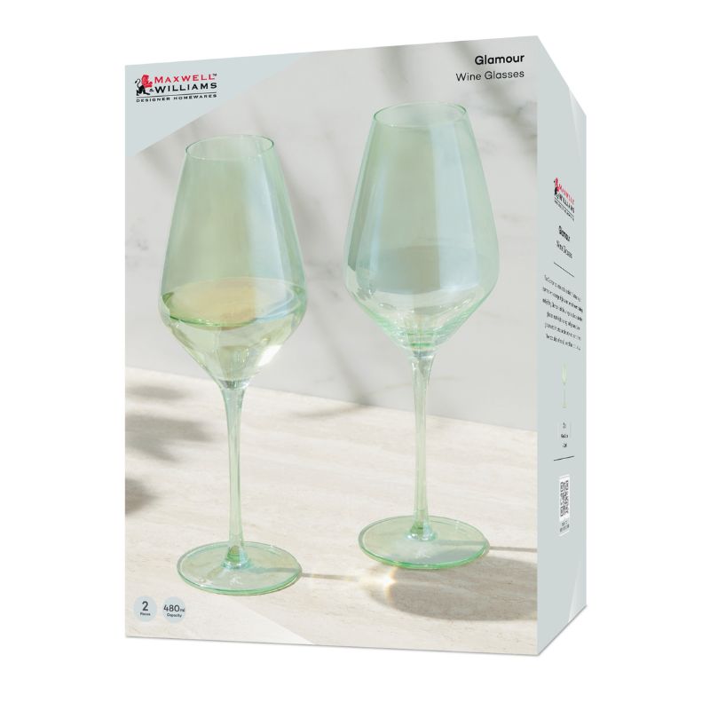maxwell williams glamour glassware wine boxing