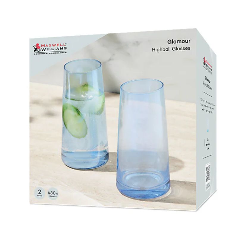 maxwell williams glamour highball tumbler blue boxing