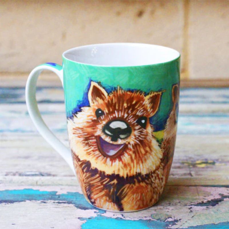 Libby Mug Aussie Pals Quokka 400ml lifestyle image