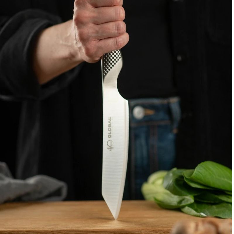 global 40th anniversary kiritsuke knife 15cm lifestyle image