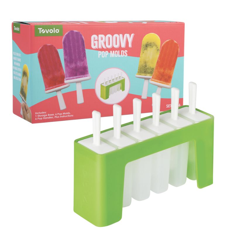 tovolo ice block with stand groovy