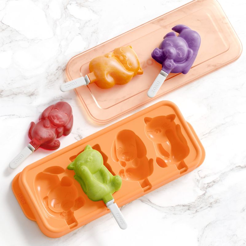 zoku ice block mould cats and dogs lifestyle image