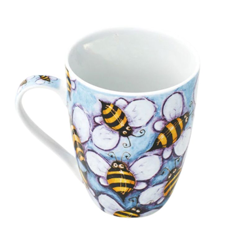 libby mug bees side view