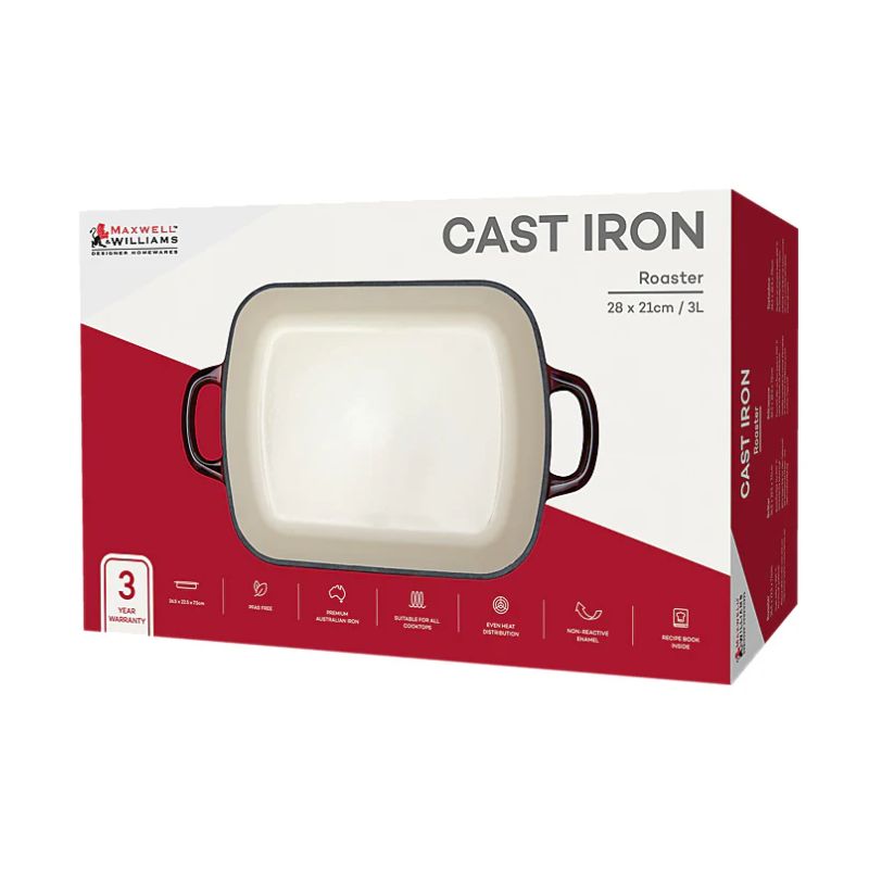 mw cast iron baking roasting boxing merlot