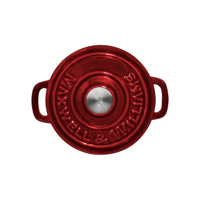 mw cast iron cocotte lid merlot