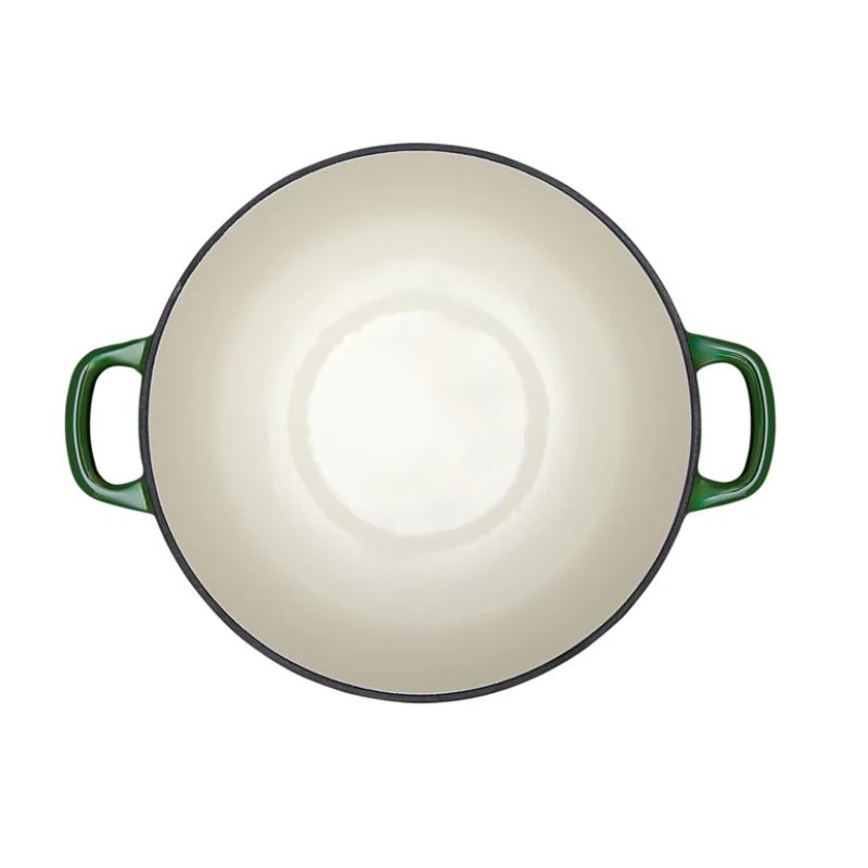 mw cast iron green inside view