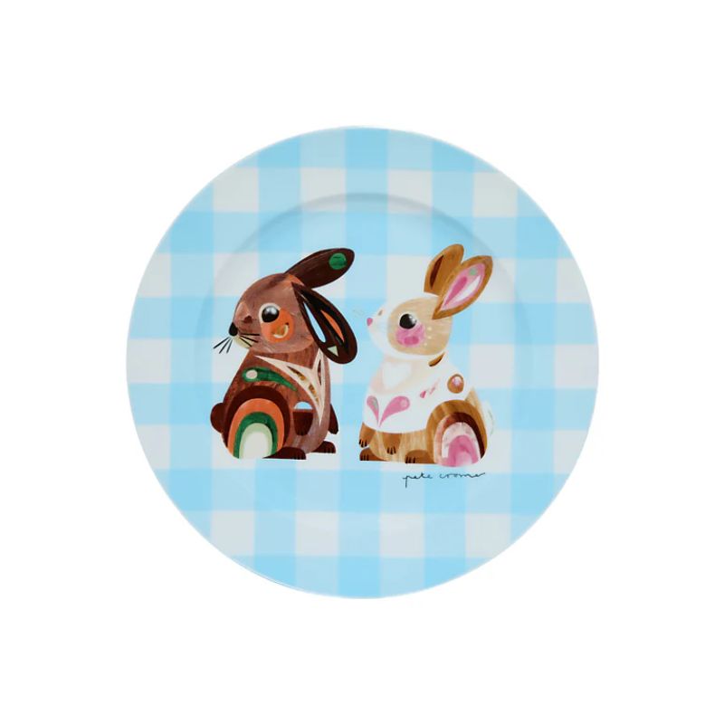 mw pete cromer childrens bunny dinner plate