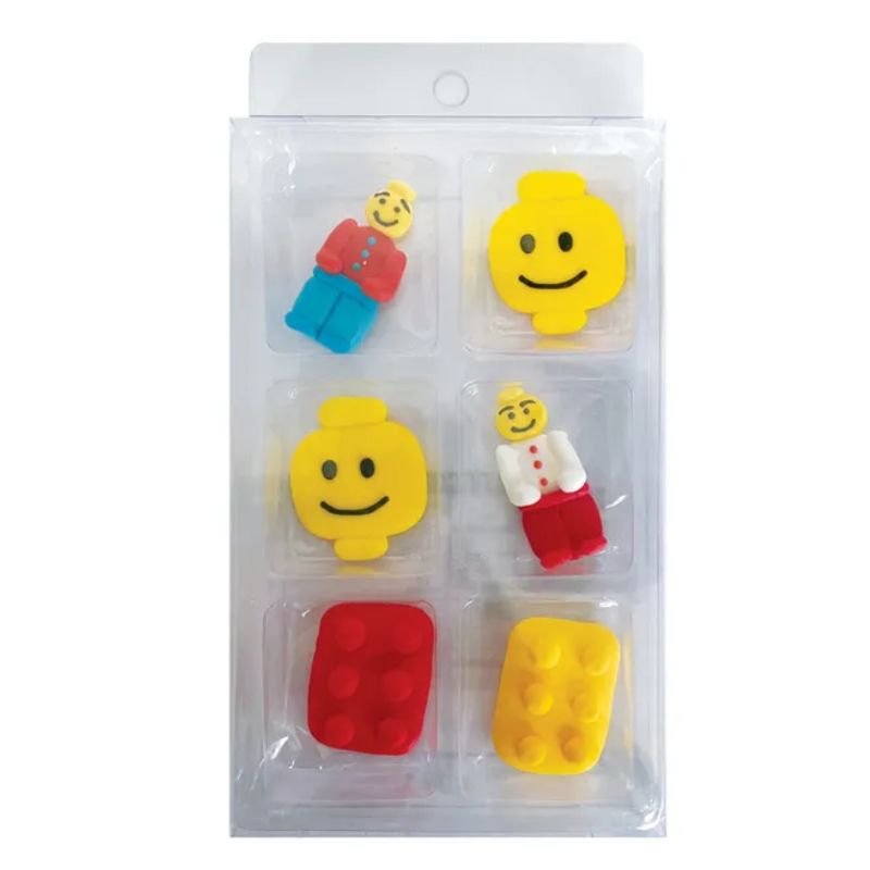 sugar decorations pack 6 lego