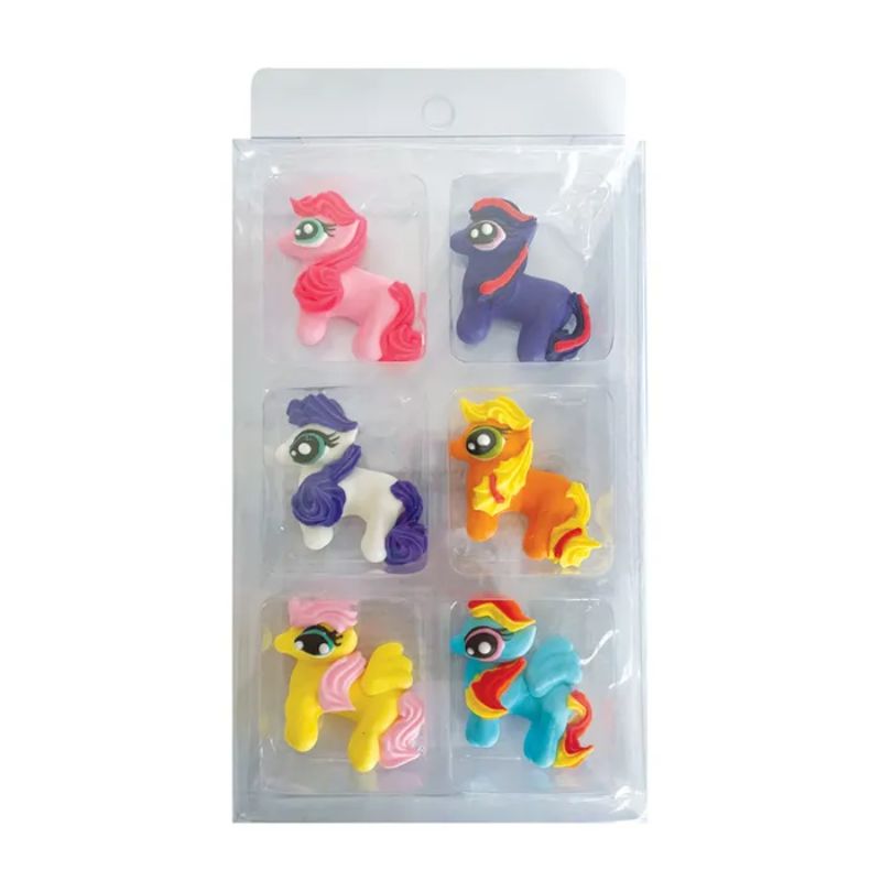 sugar decorations pack 6 little pony