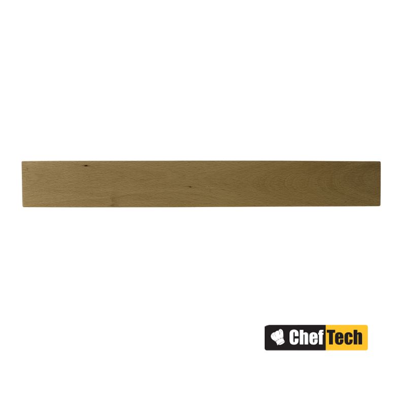 cheftech beechwood magnetic knife rack