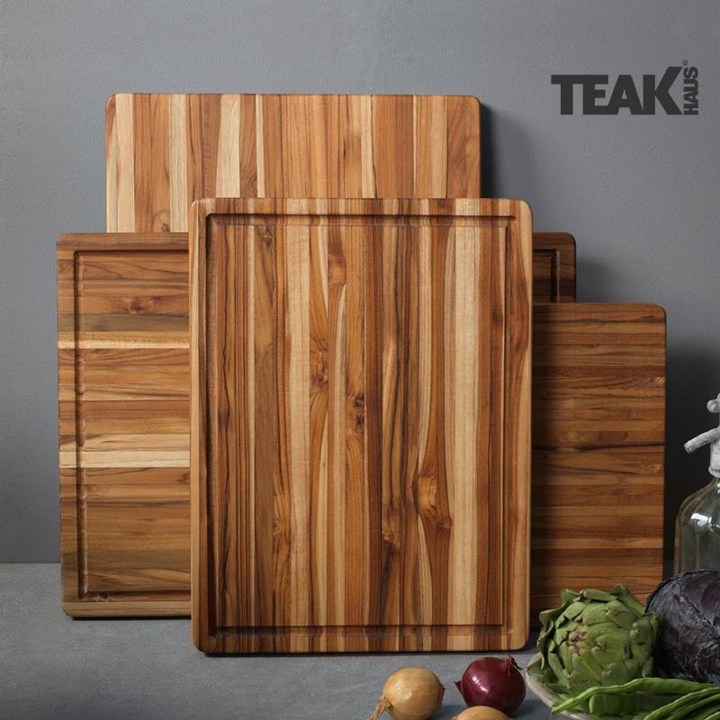 teakhaus traditional chopping board range lifestyle image