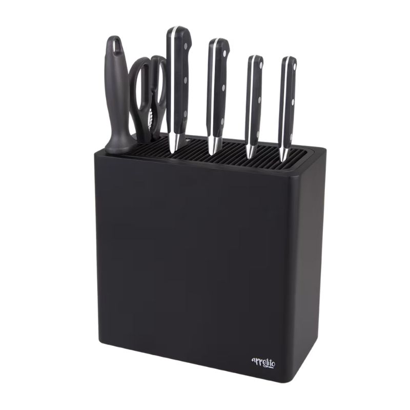 appetito knife block universal holder black lifestyle image