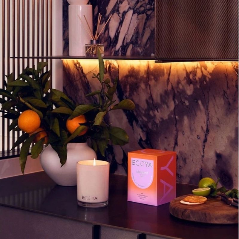 ecoya candle mandarin gin lifestyle image