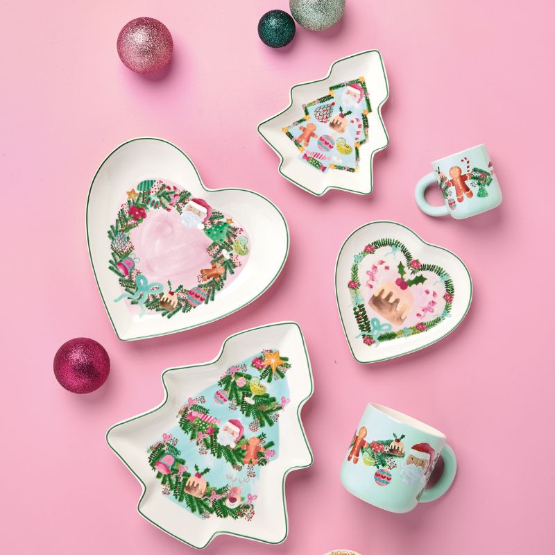 maxwell williams tis the season lifestyle image heart and tree dishes