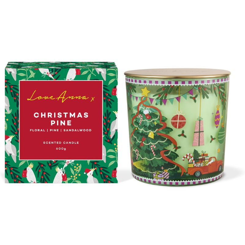 love anna la festive candle JG0177 christmas pine