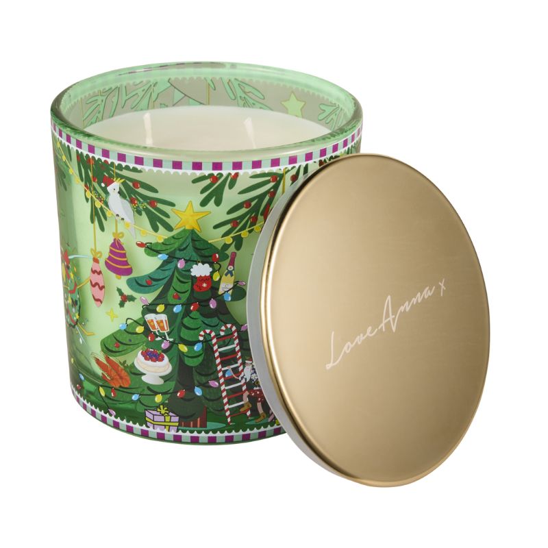 love anna la festive christmas pine candle