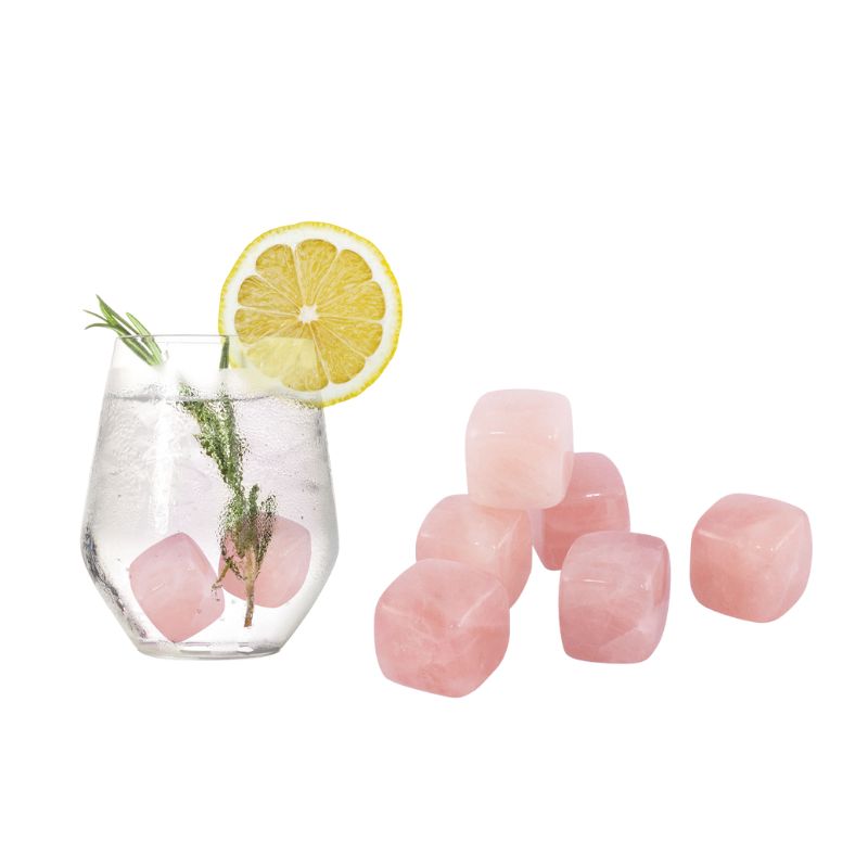 avanti rose quartz gin and wine stones lifestyle image