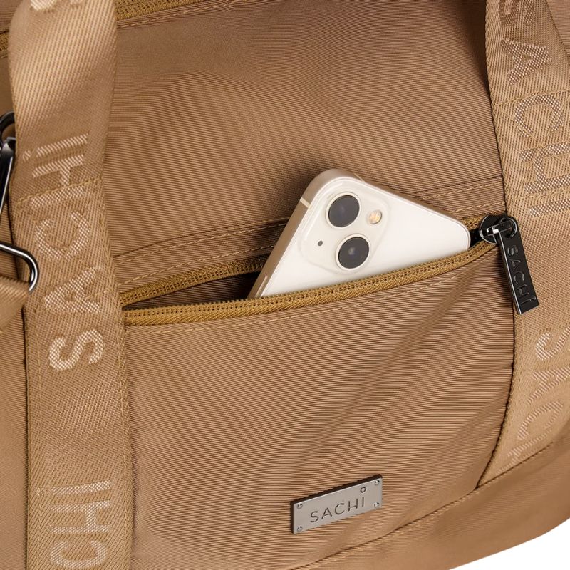 sachi versa bag pocket image latte