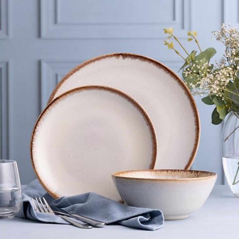 mason cash dinner set reactive glaze lifestyle image