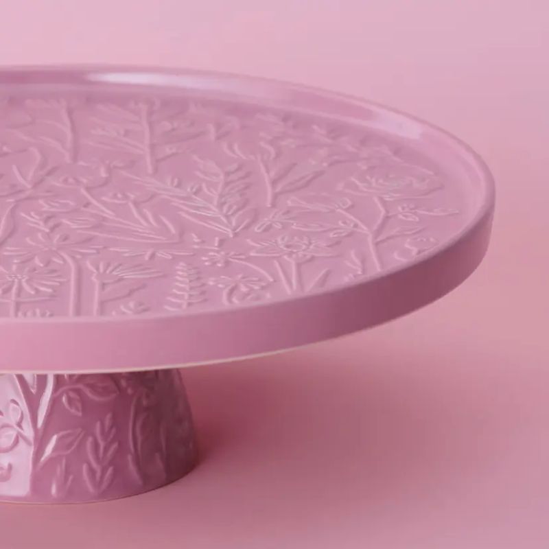 mason cash in the meadow purple cake stand