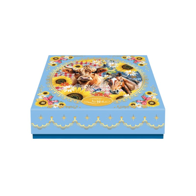 lisa pollock trinket dish country collection gift box