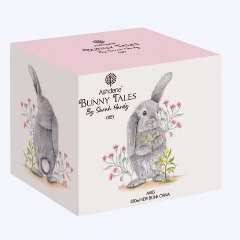 ashdene bunny tales grey bunny boxing