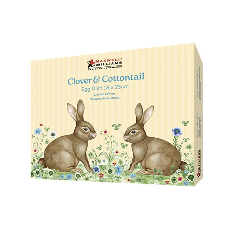 maxwell williams clover cottontail egg dish boxing