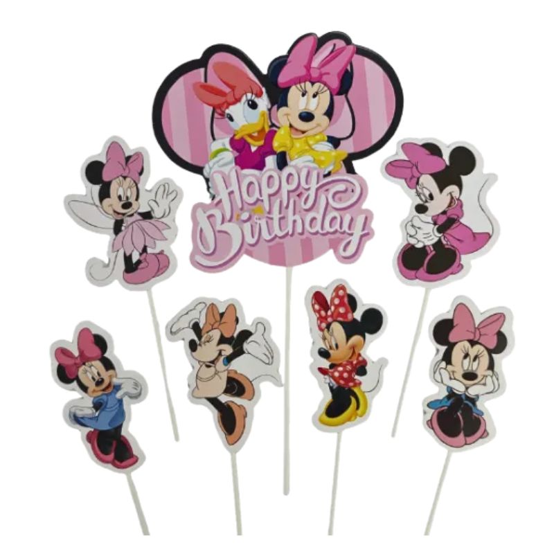 wish cake topper set minnie mouse