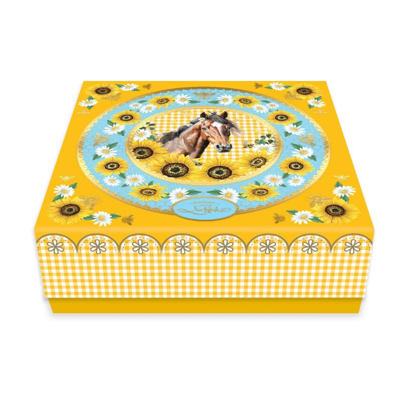 lisa pollock tea time range glam trinket jar country highland cow boxing