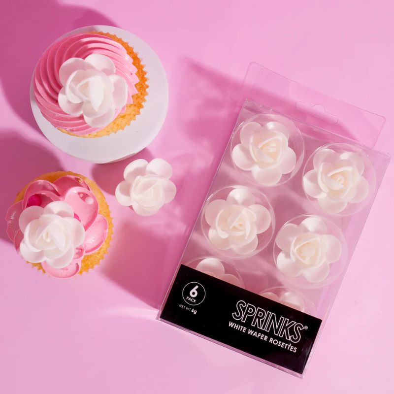 sprinks wafer white rosettes