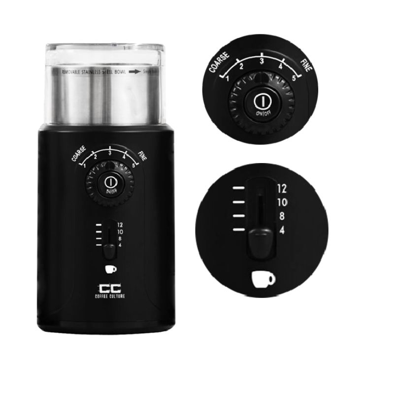 coffee culture electric grinder black