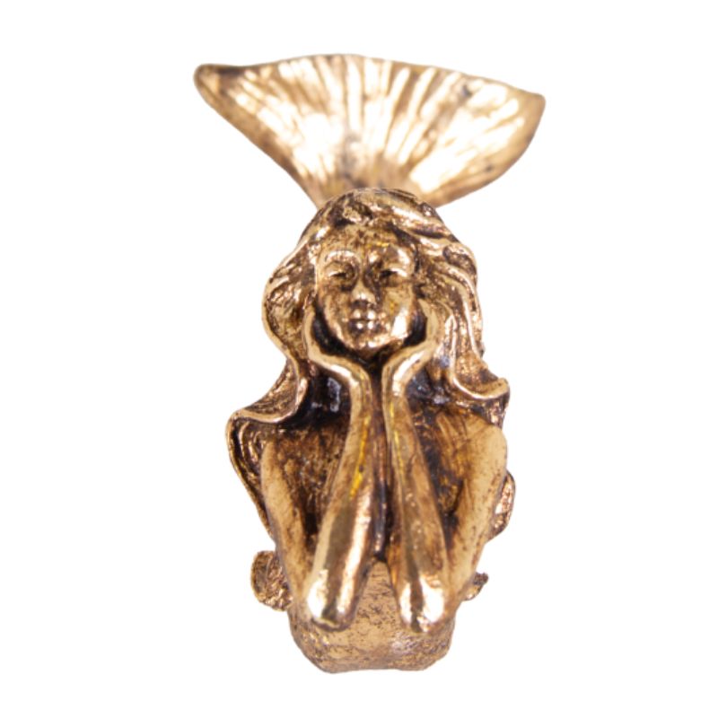 hook pewter resting mermaid gold