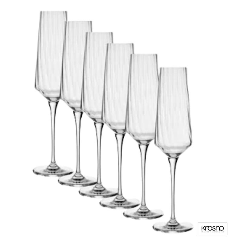krosno avant garde lumi flute set 6