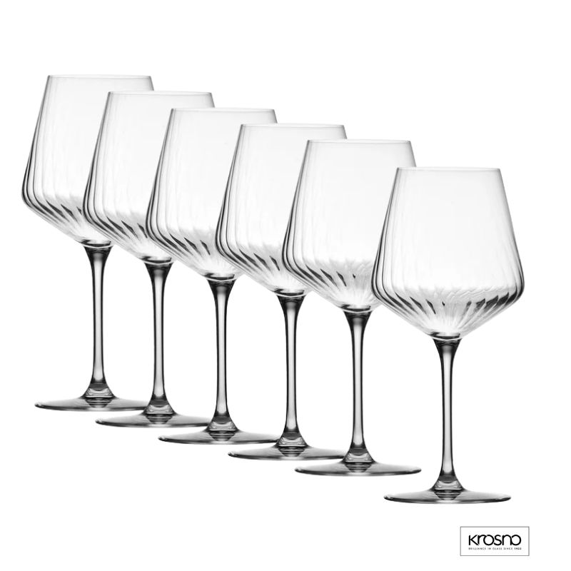 krosno avant garde lumi wine glass set 6