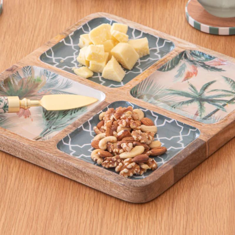 ladelle panama square platter mango wood lifestyle image