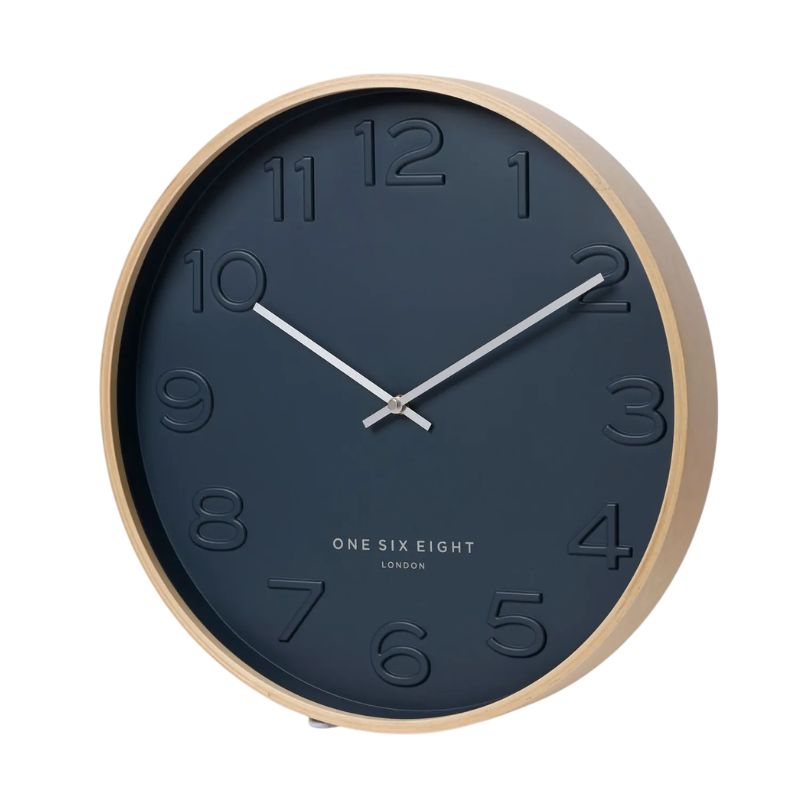 wall clock bella ocean blue side image