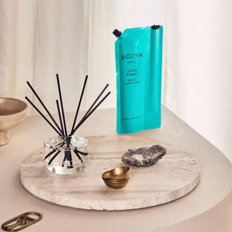 ecoya refill diffuser lotus flower lifestyle image